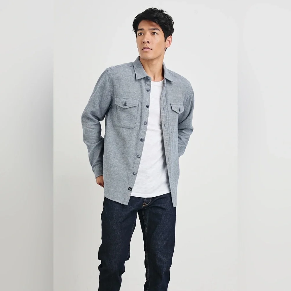 Rails‎ | Burr Shirt Jacket | Color/Denim White | Large | Excellent condition!!